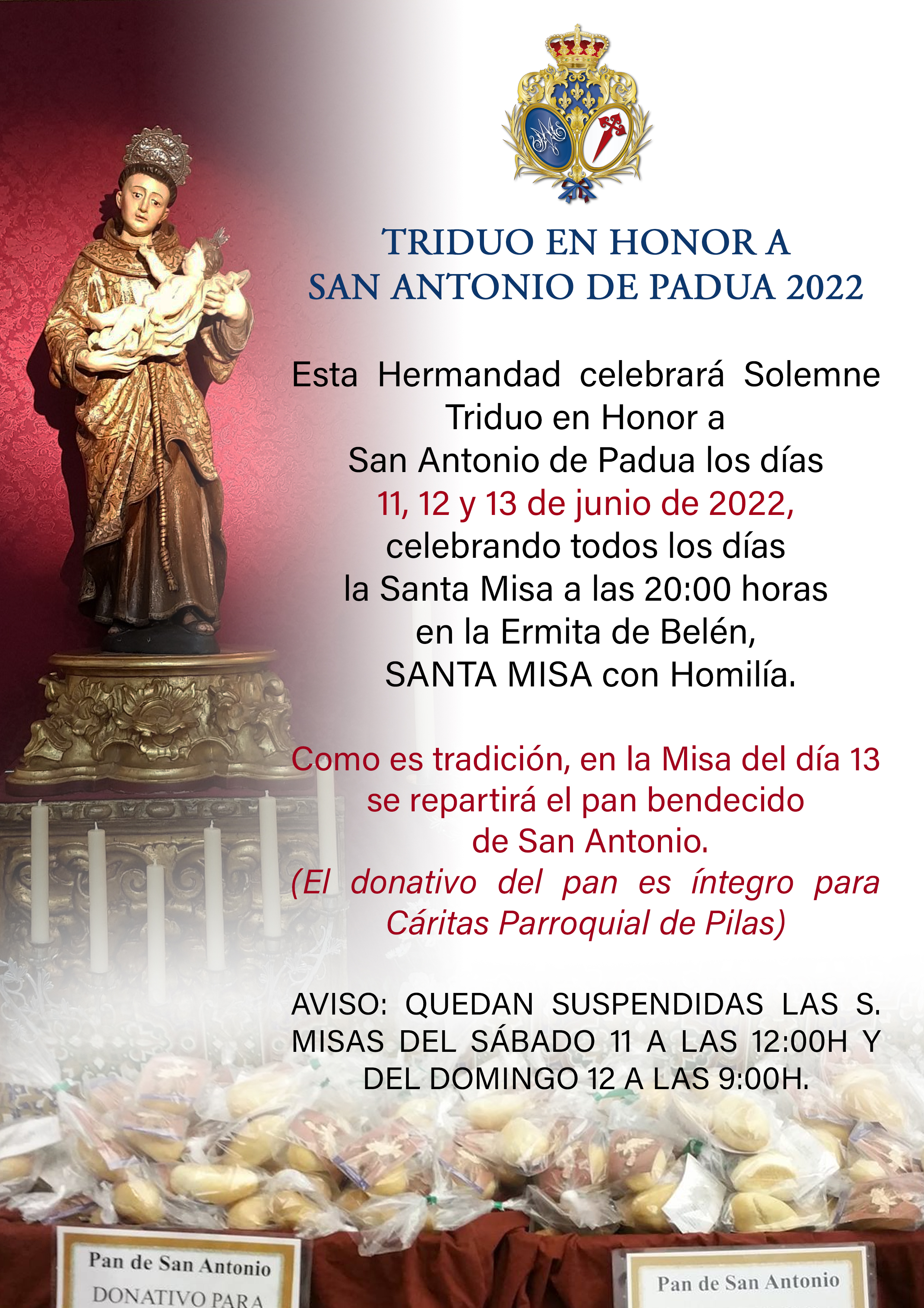 Triduo en Honor a San Antonio de Padua 2022