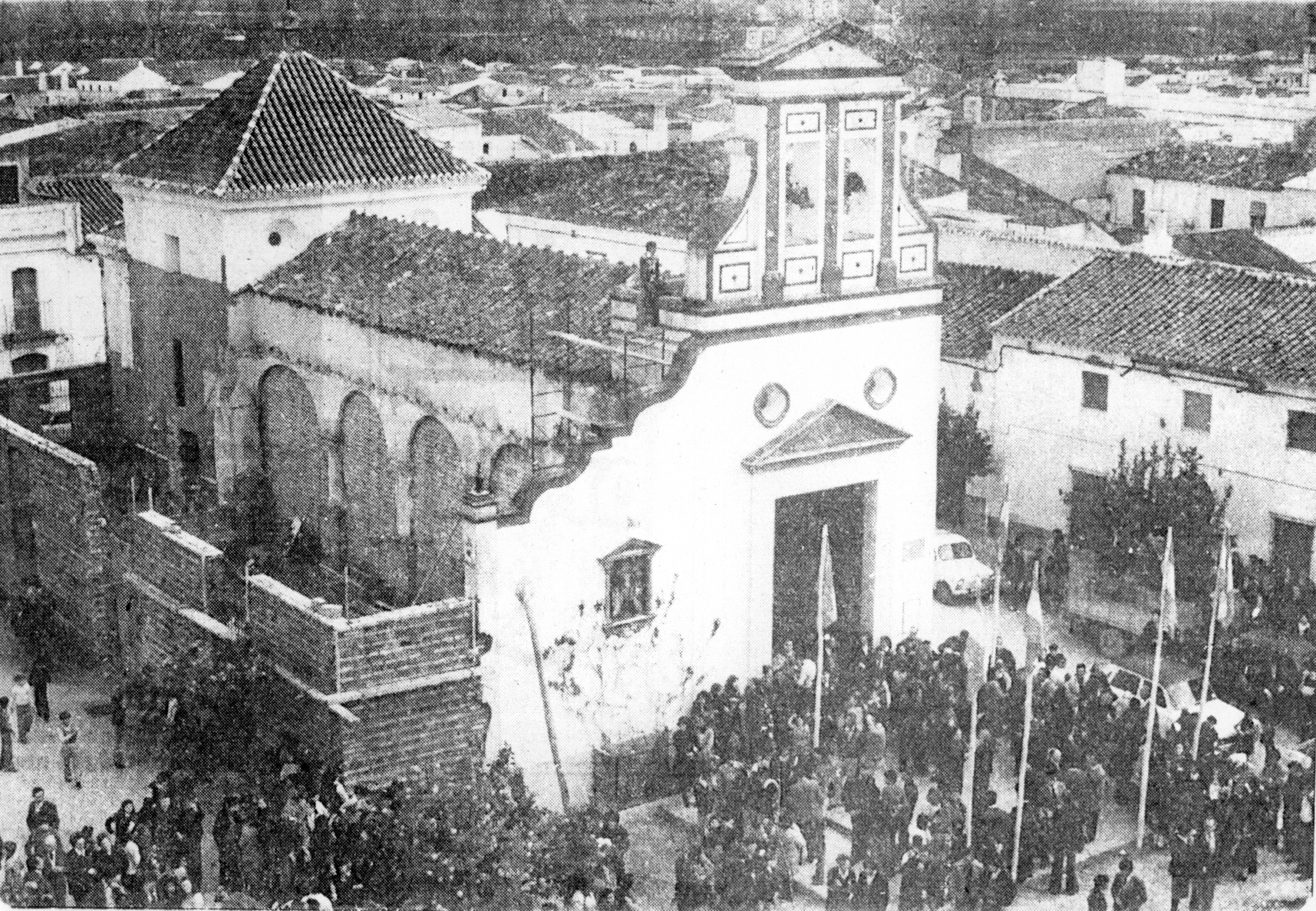 La Ermita de Belén en obras.