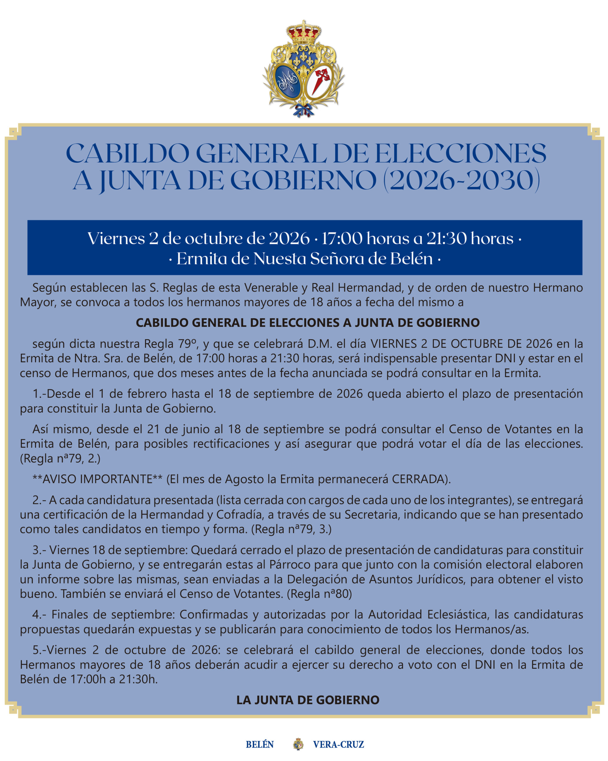 Elecciones a Junta de Gobierno