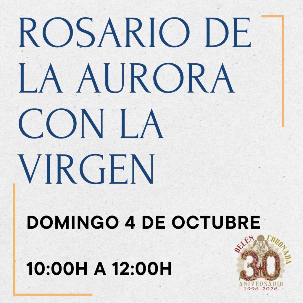 Rosario de la Aurora con la Virgen