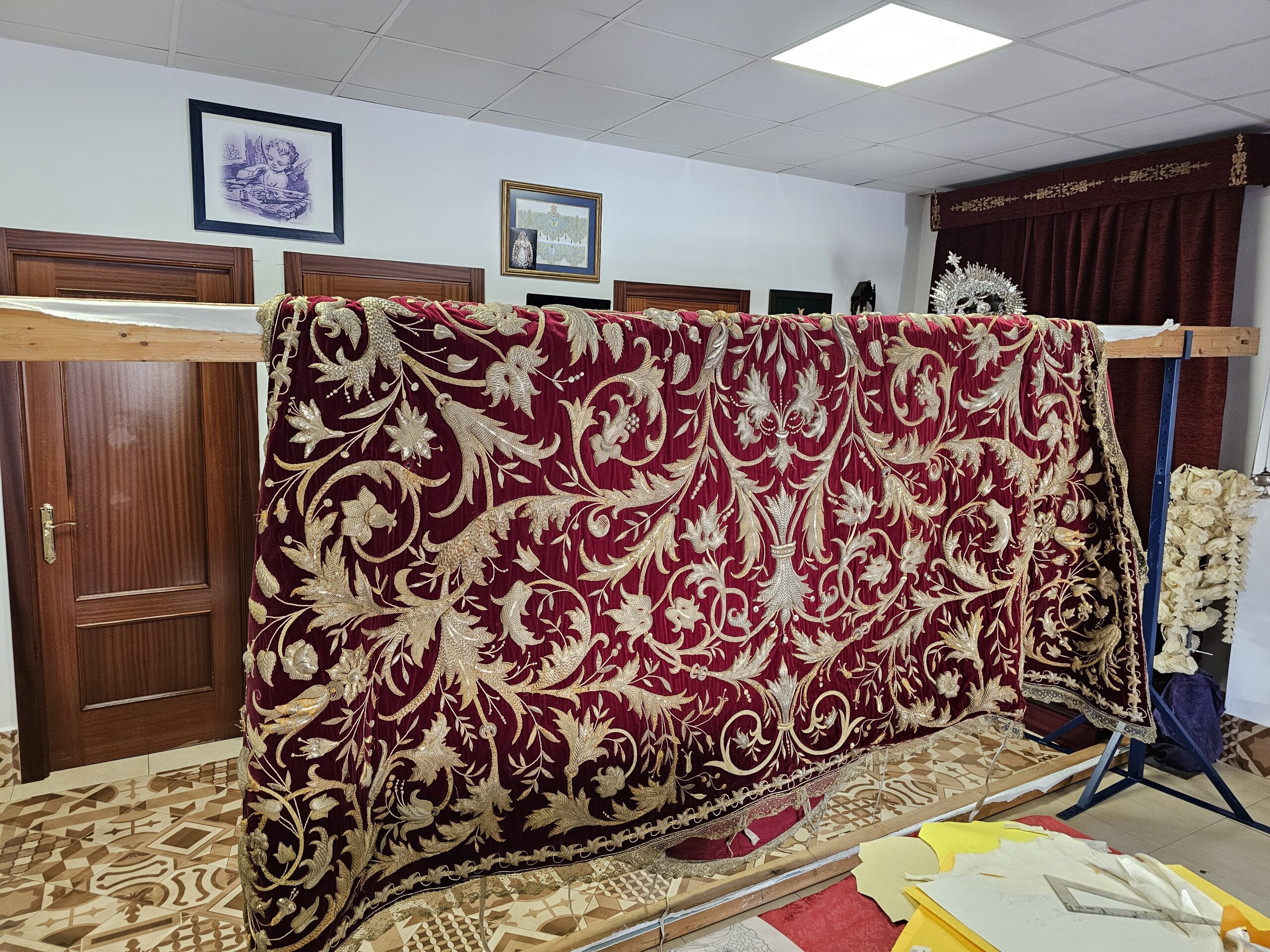 Restauración del manto de Carreritas.