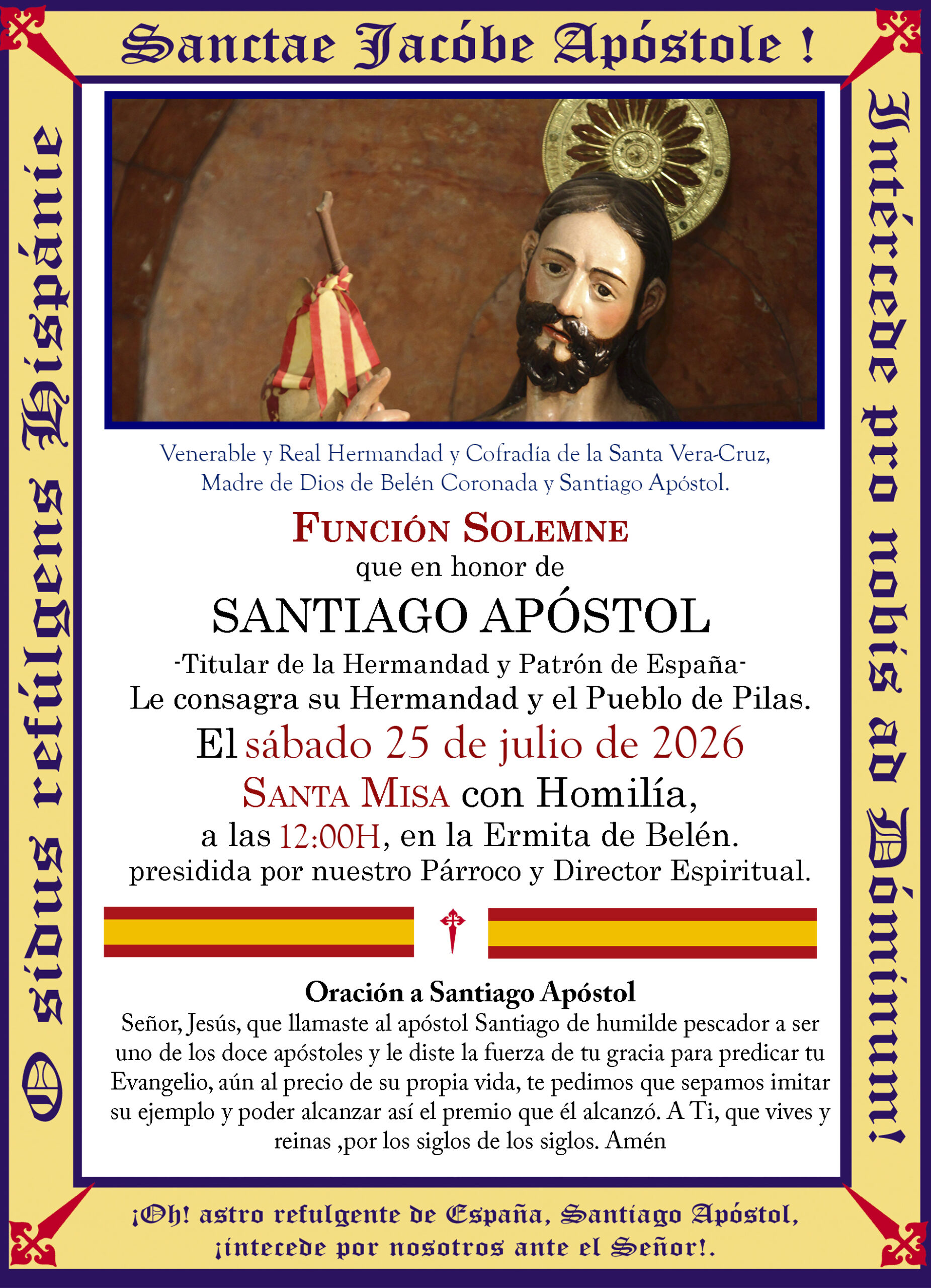 Función Solemne a Santiago Apóstol 2026.